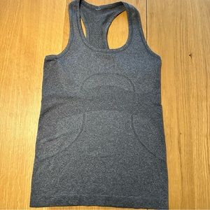 Lululemon heather grey Swiftly Tech Speed Racer Tank Top size 6